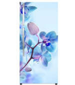 Multicolor 3D Floral Design Double Door Fridge Sticker 1