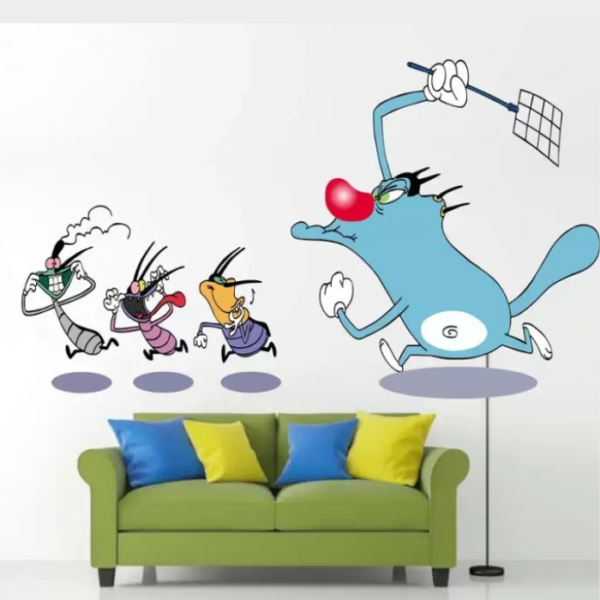 Oggy and the Cockroaches Wall Sticker 1