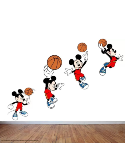 ickey Mouse Basketball Wall Sticker