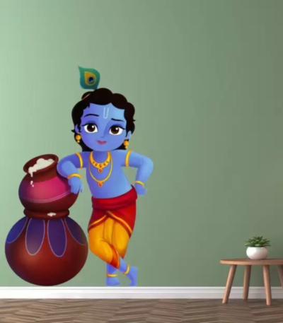 krishna wall sticker