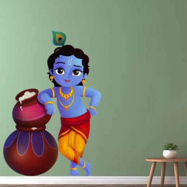 krishna wall sticker