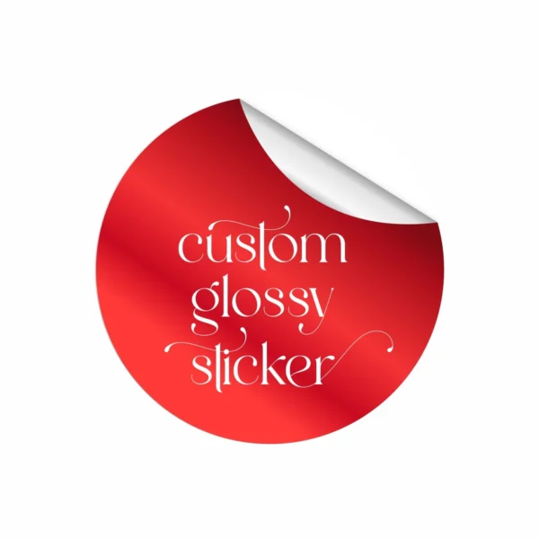 Custom Logo Glossy Sticker